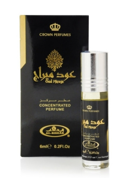 Pack of 6 - Oud Mirage 6ml Perfume Oil by Al Rehab