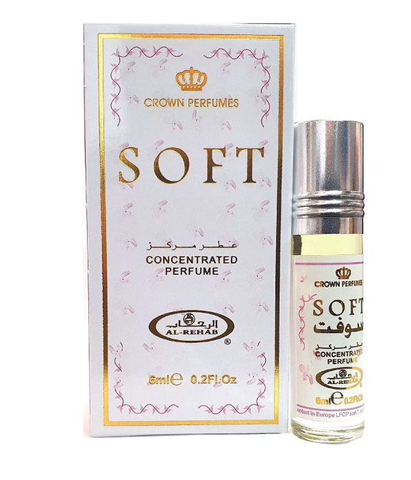 Pack of 6 - Soft  6ml Perfume Oil by Al Rehab
